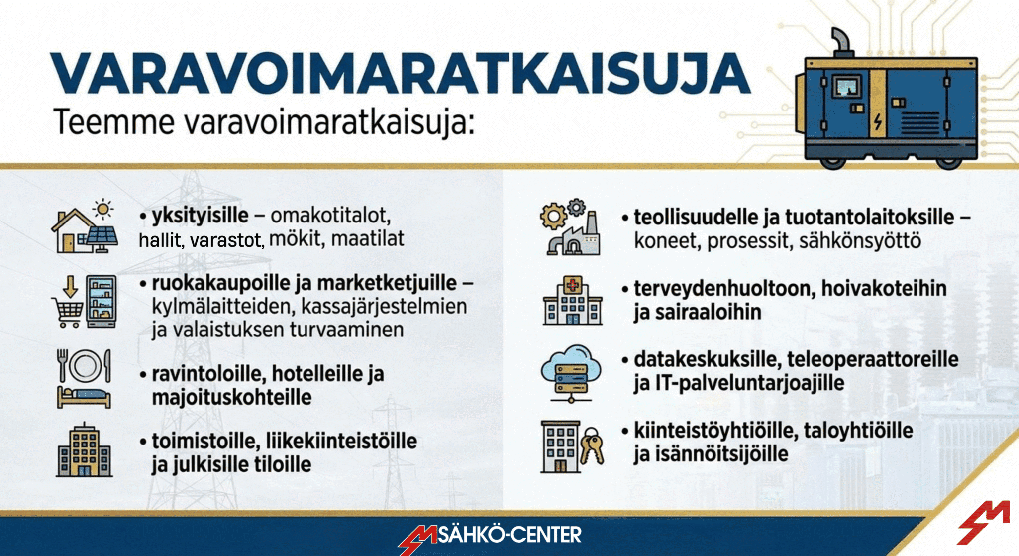 Varavoima, varavoimajärjestelmät